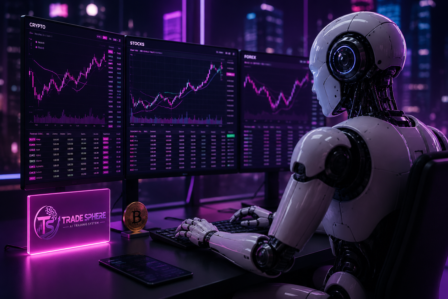 Trade Sphere robot trading desk
